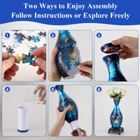 3D Puzzle Vase – Elegant Decorative Art for Home & Gifting