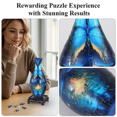 3D Puzzle Vase – Elegant Decorative Art for Home & Gifting
