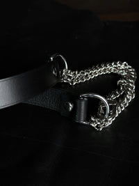 Handcrafted PU Leather Triple-Chain Choker Collar – Adjustable Statement Streetwear Necklace