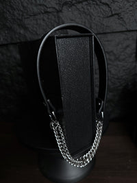 Handcrafted PU Leather Triple-Chain Choker Collar – Adjustable Statement Streetwear Necklace