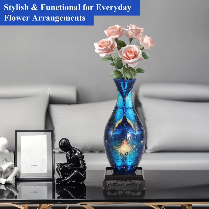 3D Puzzle Vase – Elegant Decorative Art for Home & Gifting