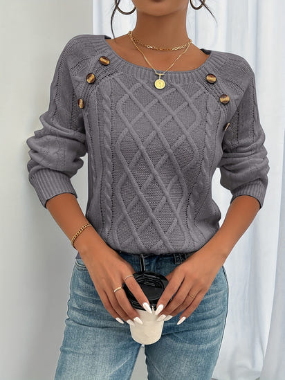 CozyRich™ Cable Sweater