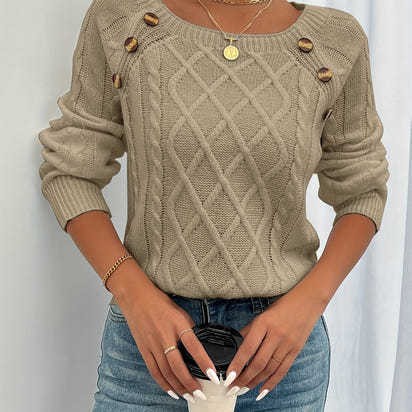 CozyRich™ Cable Sweater