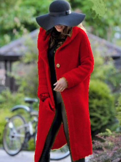 Women's Hooded Knit Cardigan