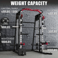 All-in-One 2200lbs Smith Machine Home Gym