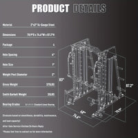 All-in-One 2200lbs Smith Machine Home Gym