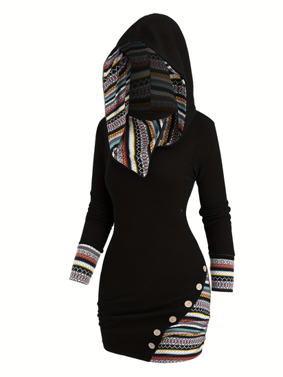 TribalHood™ Cozy Hooded Dress