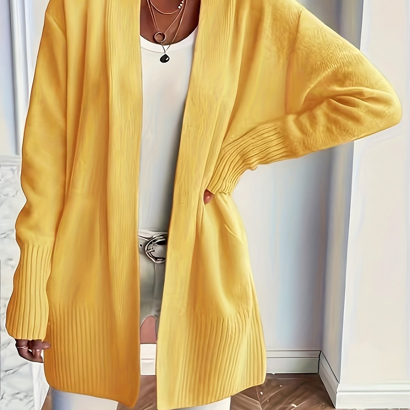 EasyWear™ Open Front Cardigan