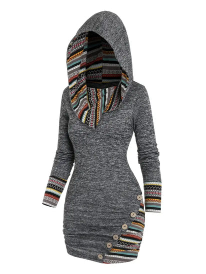 TribalHood™ Cozy Hooded Dress
