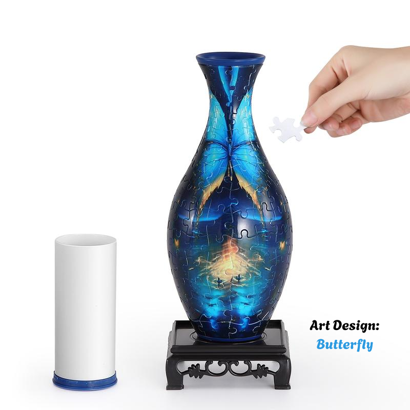 3D Puzzle Vase – Elegant Decorative Art for Home & Gifting