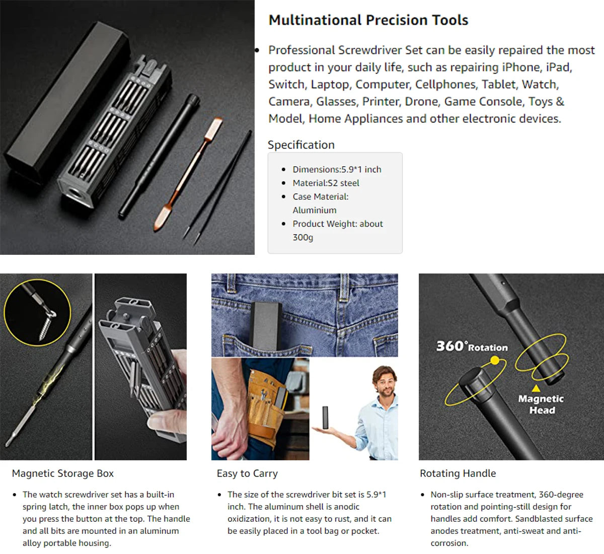 Original 8/43-in-1 Precision Screwdriver Set