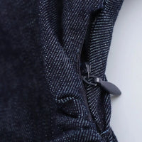 Autumn' Elegant Denim Midi Dress