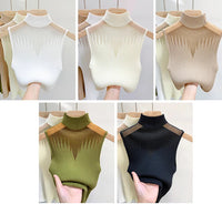 Y2K Mesh Knitted Sleeveless Top