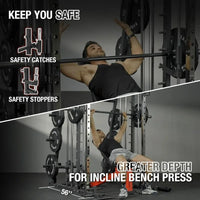 All-in-One 2200lbs Smith Machine Home Gym