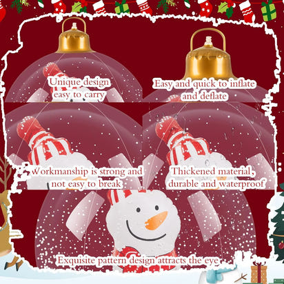 MerryBubbles™ Inflatable Christmas Ornaments – Adorable Floating Holiday Balls for Indoor & Outdoor Decoration