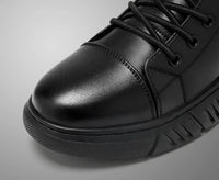 Fashion Men’s Leather Boots — Waterproof & Stylish