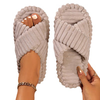 Women's Plush Moon Slippers – Warm & Thick-Soled