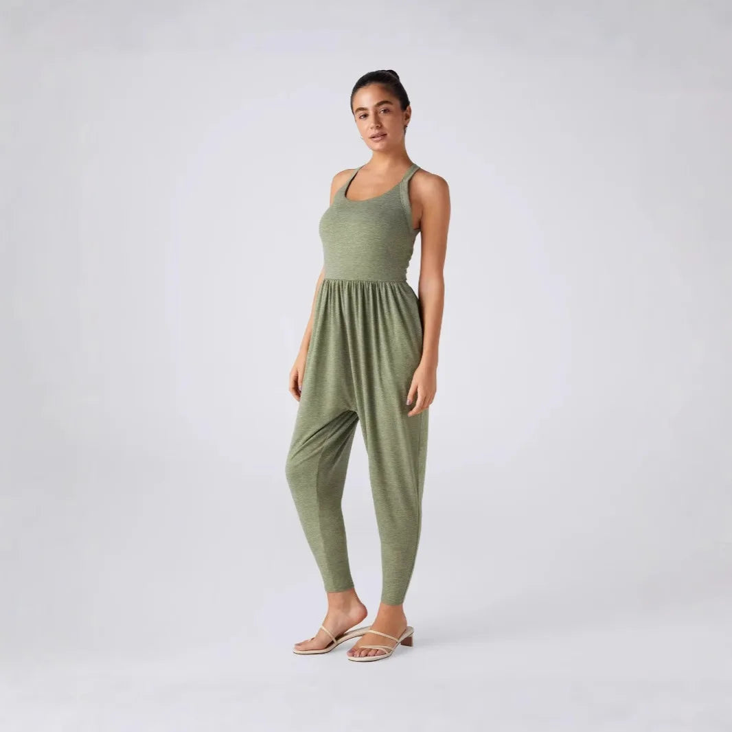 Chic Backless High-Waist Jumpsuit