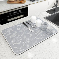 Super Absorbent Anti-Skid Kitchen Drying Mat — Quick Dry & Multi-Use