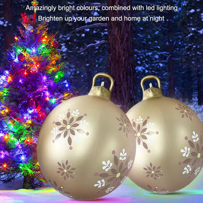 MerryBubbles™ Inflatable Christmas Ornaments – Adorable Floating Holiday Balls for Indoor & Outdoor Decoration