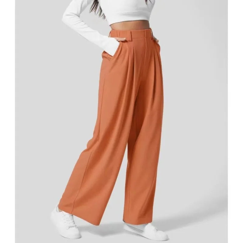 Flex High-Waist Waffle Work Pants