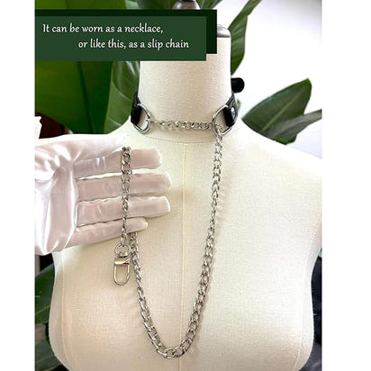 Handcrafted PU Leather Triple-Chain Choker Collar – Adjustable Statement Streetwear Necklace