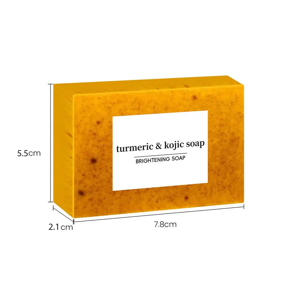 🌿Turmeric Kojic Acid Whitening Soap – Brighten, Heal & Glow Naturally