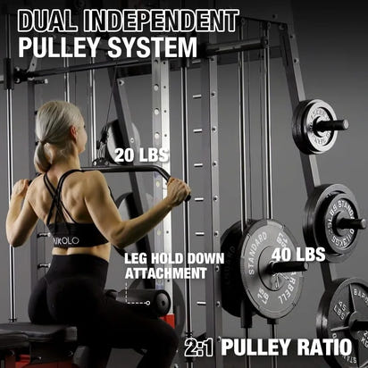 All-in-One 2200lbs Smith Machine Home Gym