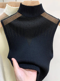 Y2K Mesh Knitted Sleeveless Top