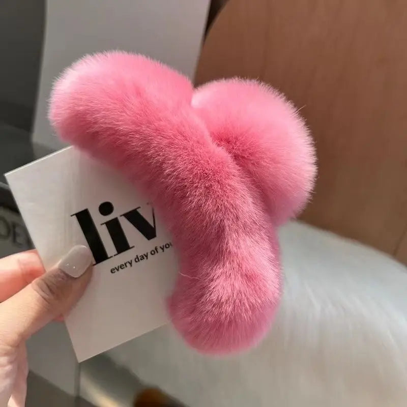 Luxury Plush Hair Clip