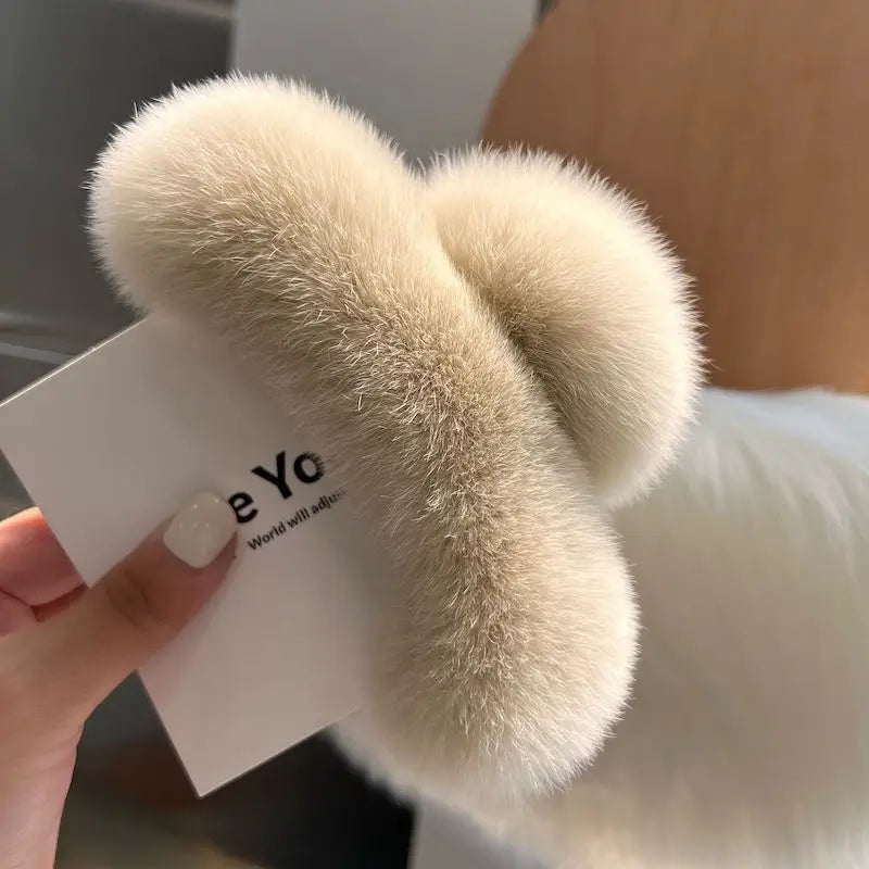 Luxury Plush Hair Clip