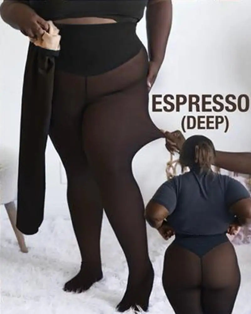 Magic Fleece Lined Compression Tights - 4 Shades