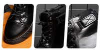 Fashion Men’s Leather Boots — Waterproof & Stylish