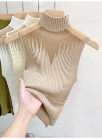 Y2K Mesh Knitted Sleeveless Top