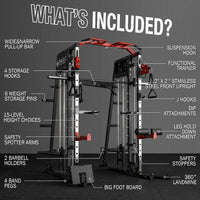 All-in-One 2200lbs Smith Machine Home Gym