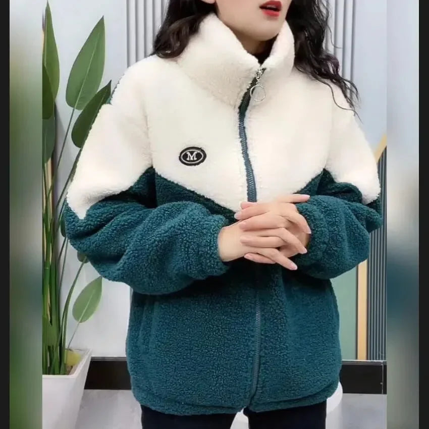 Cozy Colorblock Fleece Jacket