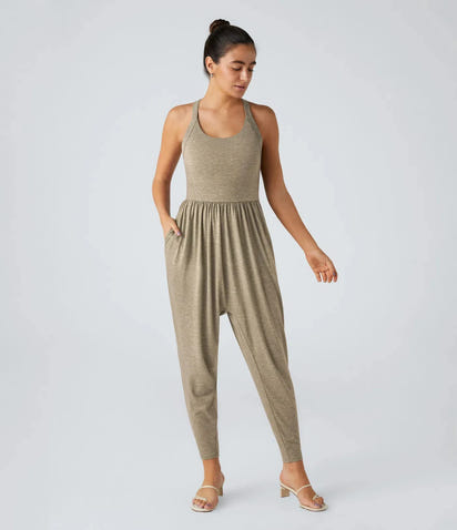 Chic Backless High-Waist Jumpsuit