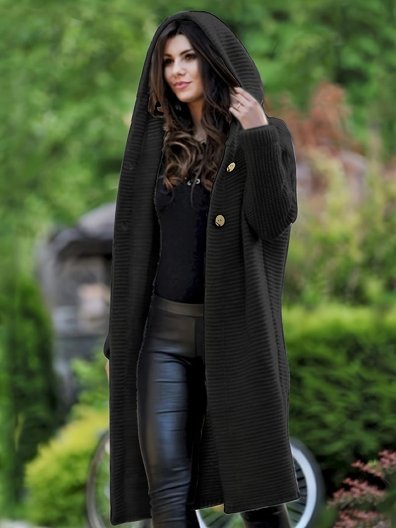 Women's Hooded Knit Cardigan