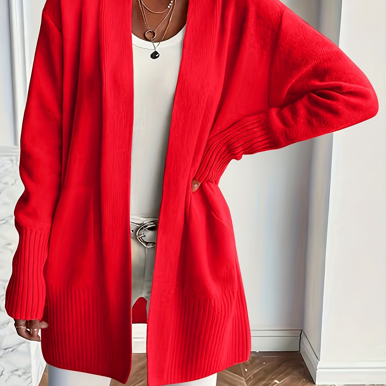 EasyWear™ Open Front Cardigan
