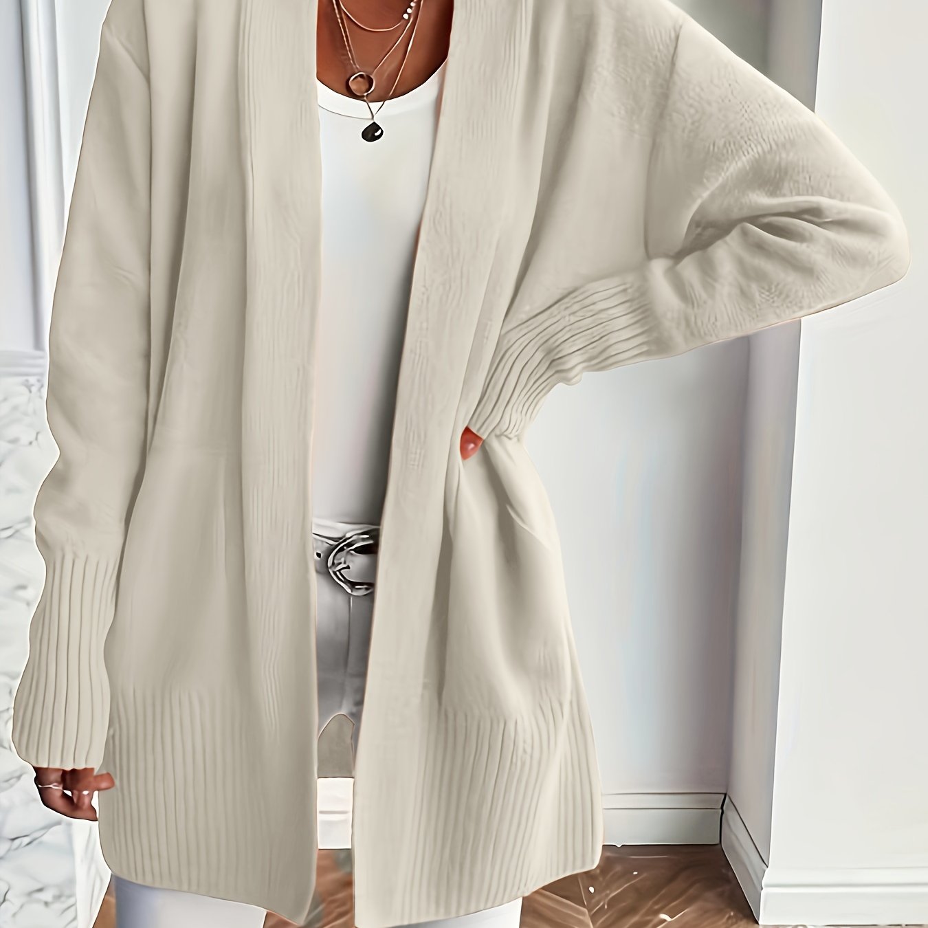 EasyWear™ Open Front Cardigan