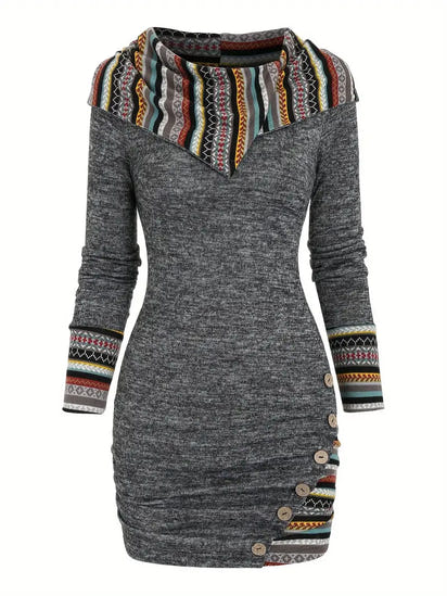 TribalHood™ Cozy Hooded Dress