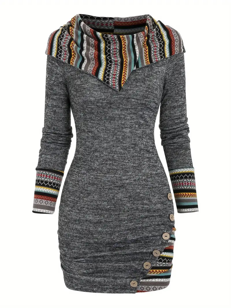 TribalHood™ Cozy Hooded Dress