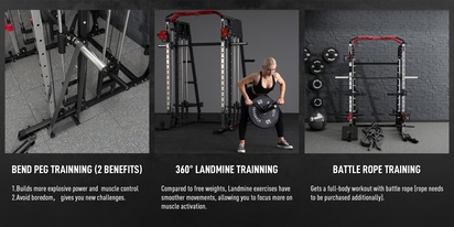 All-in-One 2200lbs Smith Machine Home Gym