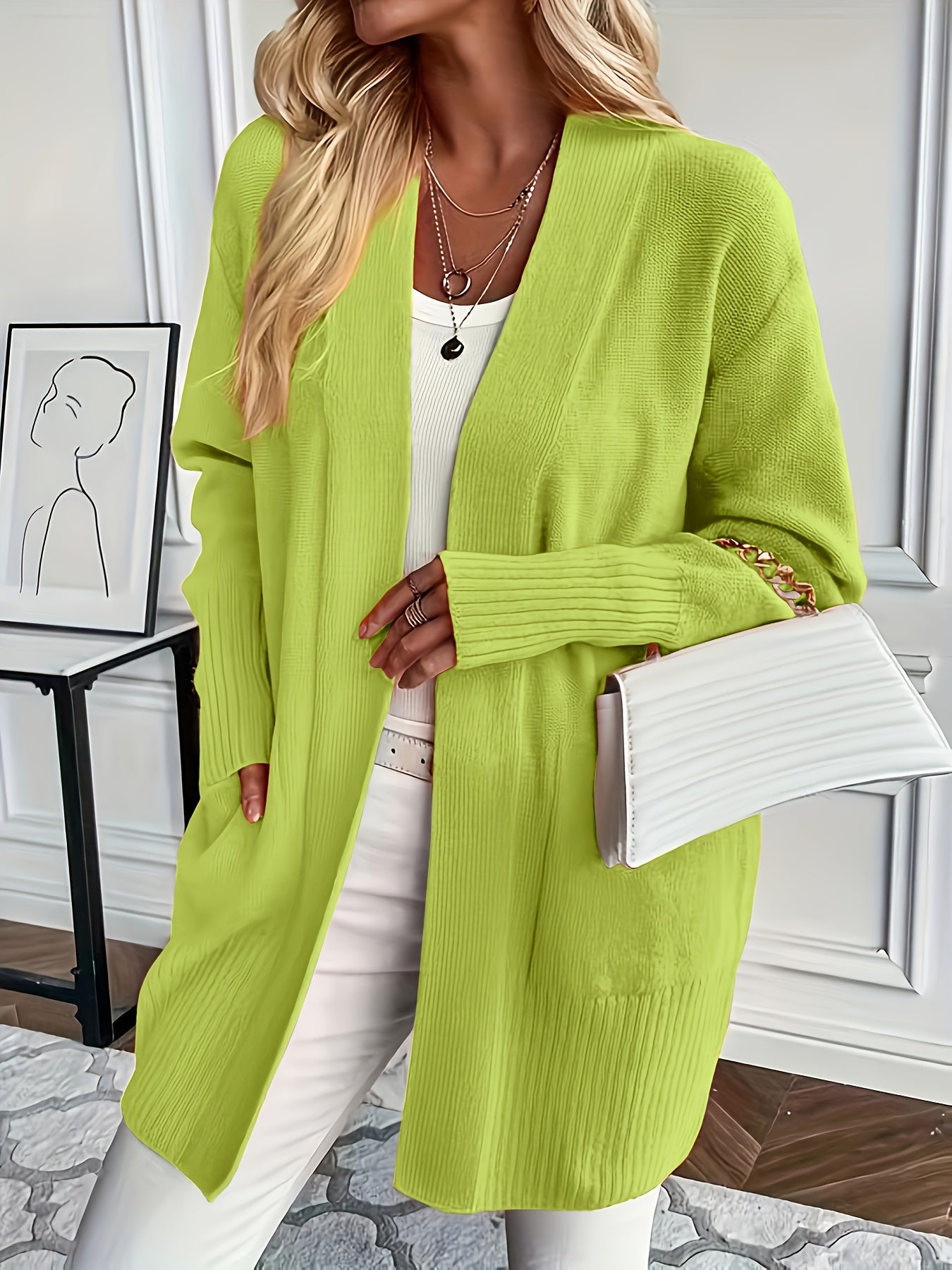 EasyWear™ Open Front Cardigan