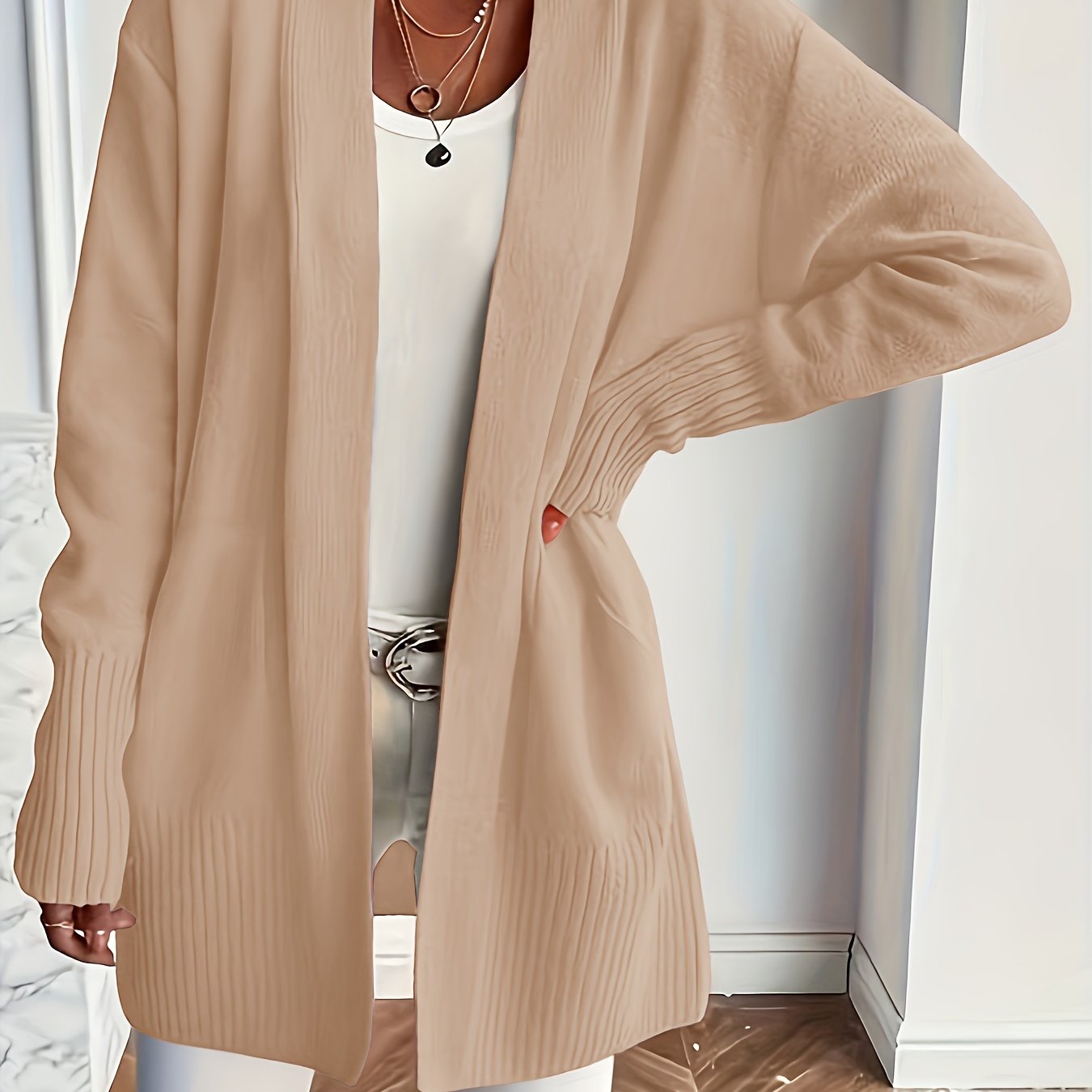 EasyWear™ Open Front Cardigan