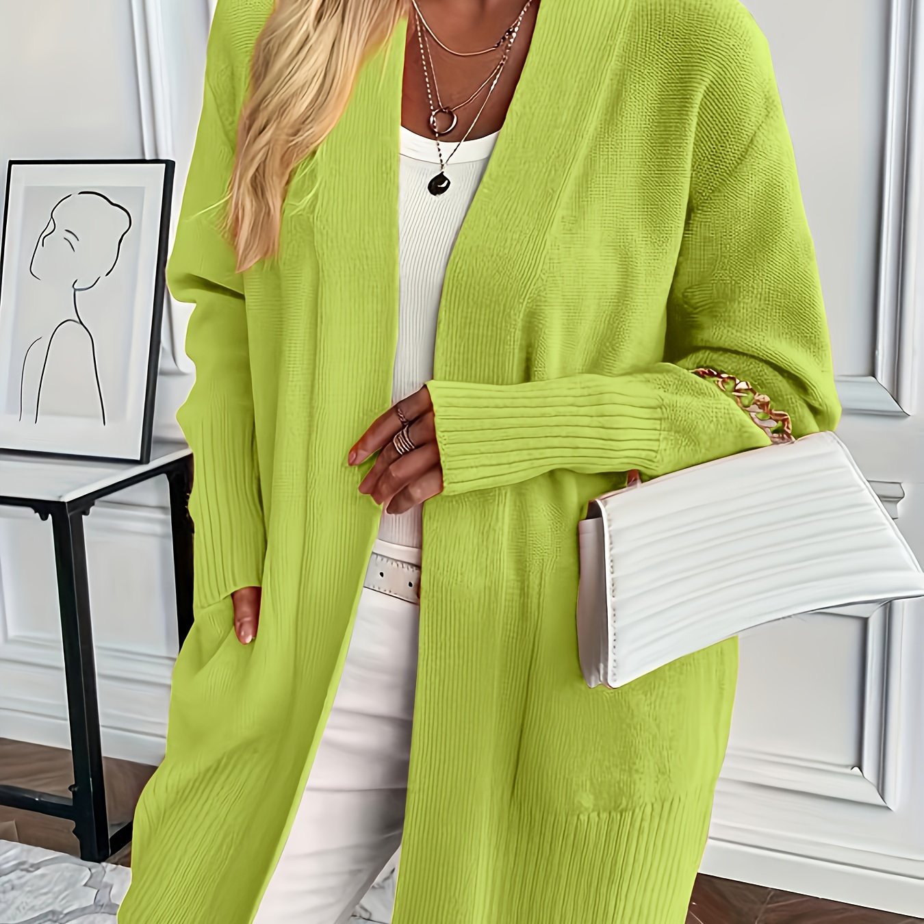 EasyWear™ Open Front Cardigan