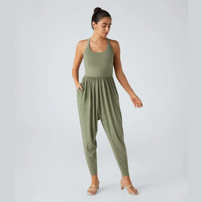 Chic Backless High-Waist Jumpsuit
