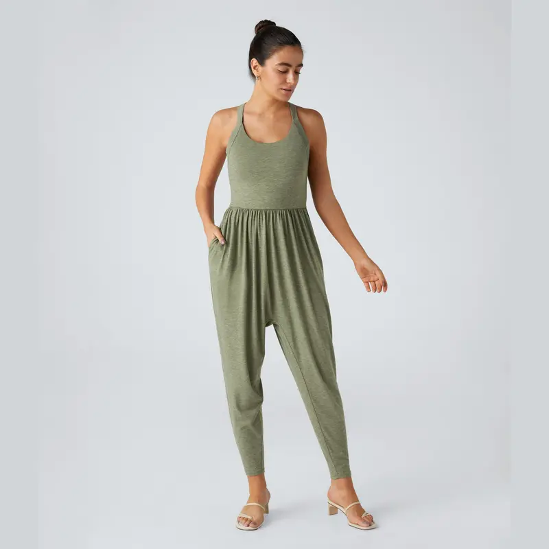 Chic Backless High-Waist Jumpsuit