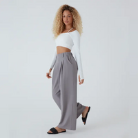 Flex High-Waist Waffle Work Pants