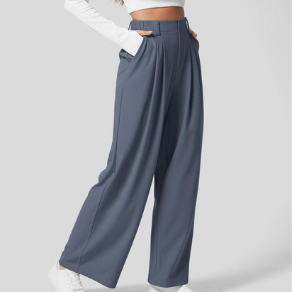 Flex High-Waist Waffle Work Pants